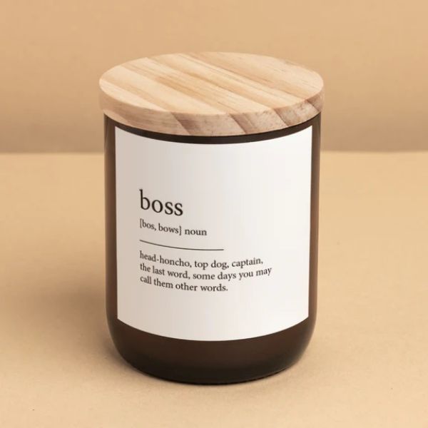 Picture of COMMONFOLK DICTIONARY MEANING BOSS CANDLE