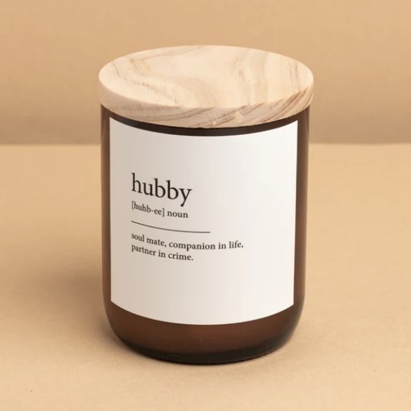 Picture of COMMONFOLK DICTIONARY MEANING HUBBY CANDLE