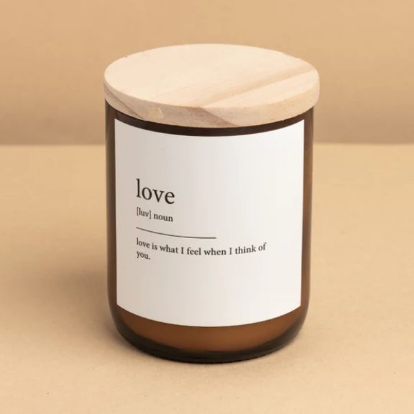 Picture of COMMONFOLK DICTIONARY MEANING LOVE CANDLE