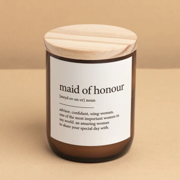 Picture of COMMONFOLK DICTIONARY MEANING MAID OF HONOUR CANDLE