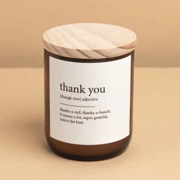 Picture of COMMONFOLK DICTIONARY MEANING THANK YOU CANDLE